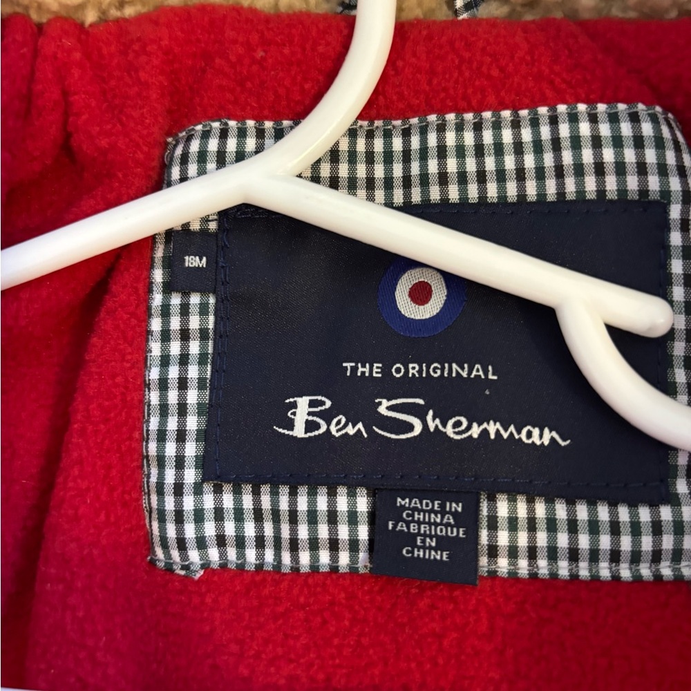 Ben Sherman Red Quilted Jacket - Picture 7 of 7
